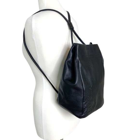 Furla Handbags - FURLA Leather Drawstring Backpack Black